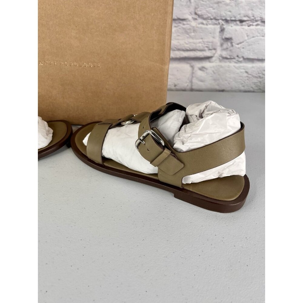 ANTHROPOLOGIE Women's Moss Leather Gladiator Ring Sandals EU 40/US 9-9.5 - Picture 5 of 7